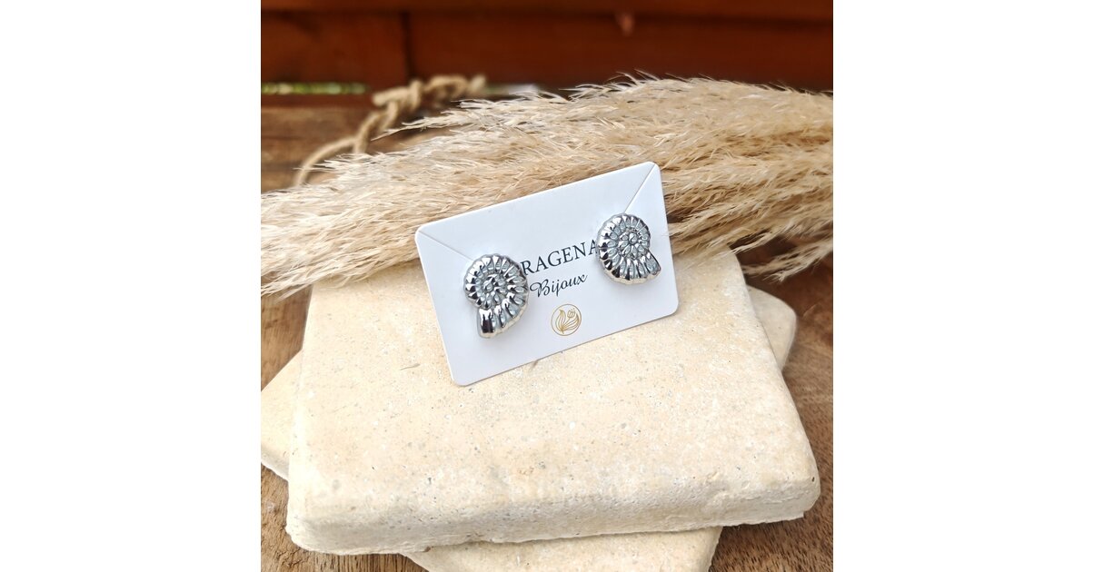 Boucles D'oreilles Carrées En Forme D'escargot - Argenté - Marque Dolce Vita - Neuf Jamais Porté (sans Emballage)